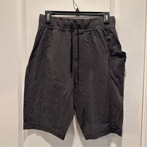 lululemon athletica Black Athletic Shorts with Elastic Waistband and Drawstring